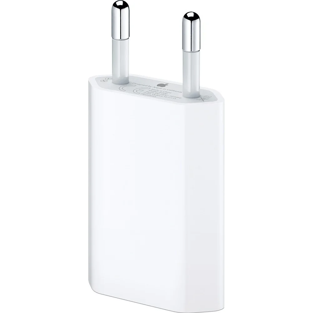 Γνήσιος Φορτιστής Τοίχου Apple με θύρα USB 5W Λευκός (A1400)